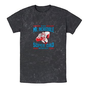 Disney / Pixar's The Incredibles Mr. Incredible Super Dad Mineral Wash Men's Graphic Tee