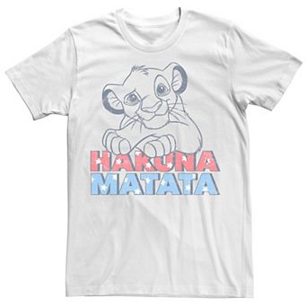 Disney's Lion King Stars Filled Hakuna Matata Men's Graphic Tee