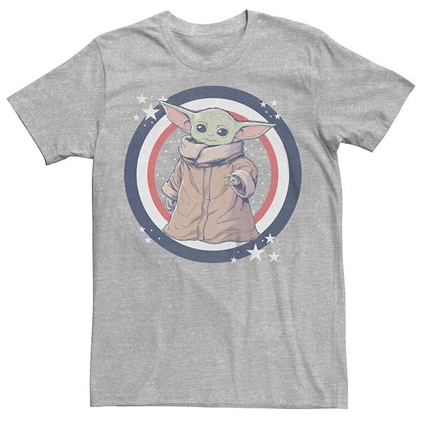 Men's The Mandalorian Fourth Of July Grogu Patriot Graphic Tee