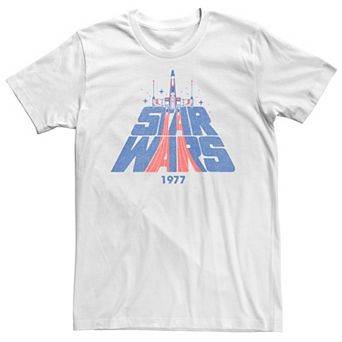 Men's Star Wars X-Wing Fighter Vintage Logo Graphic Tee