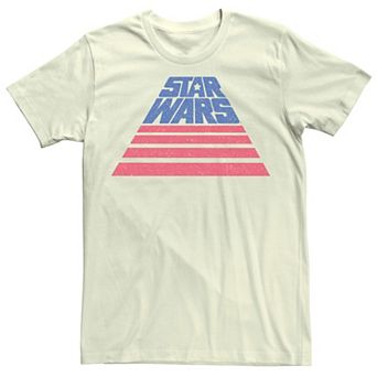 Men's Star Wars Slanted Font USA Colors Graphic Tee