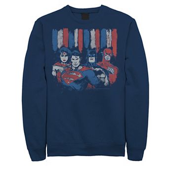 Men's Justice League Group Stripes Fleece