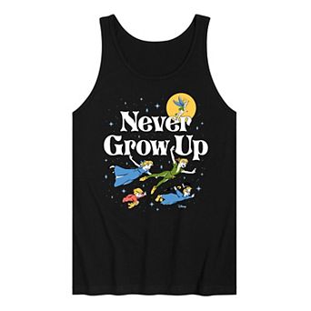 Disney's Peter Pan Men's Never Grow Up Graphic Tank Top