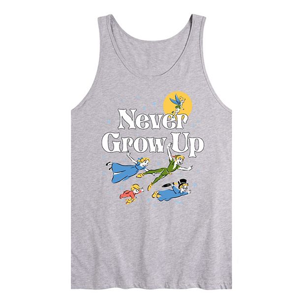 Disney's Peter Pan Men's Never Grow Up Graphic Tank Top