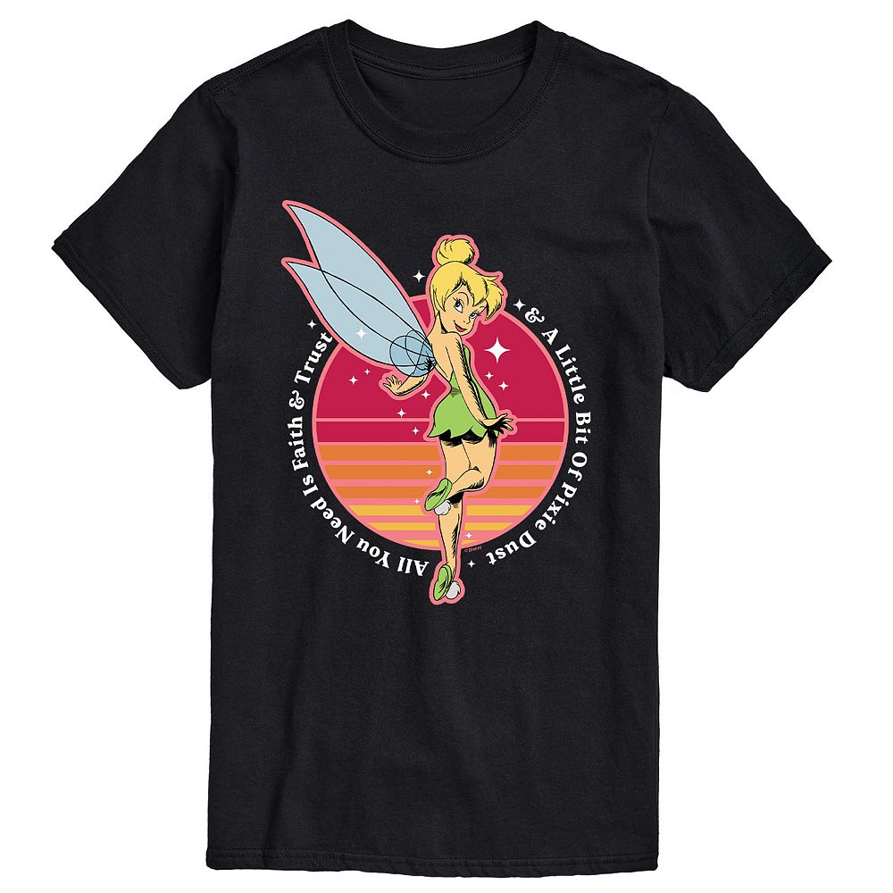 T-shirt Unisexe à Manches Courtes Avec Motifs Fées & Peter Pan - Coton 100% - Tailles S à XXXL