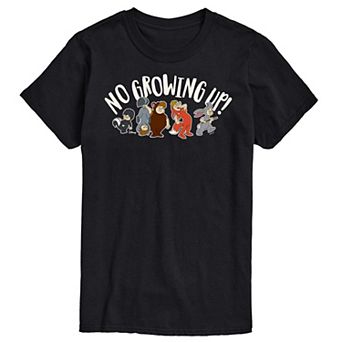 Disney's Peter Pan Men's No Growing Up Graphic Tee