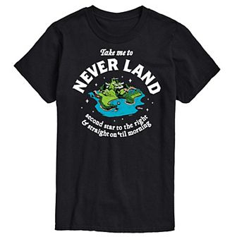 Disney's Peter Pan Men's Never Land Graphic Tee
