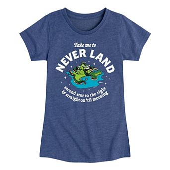 Disney's Peter Pan Girls 7-16 Take Me To Never Land Graphic Tee
