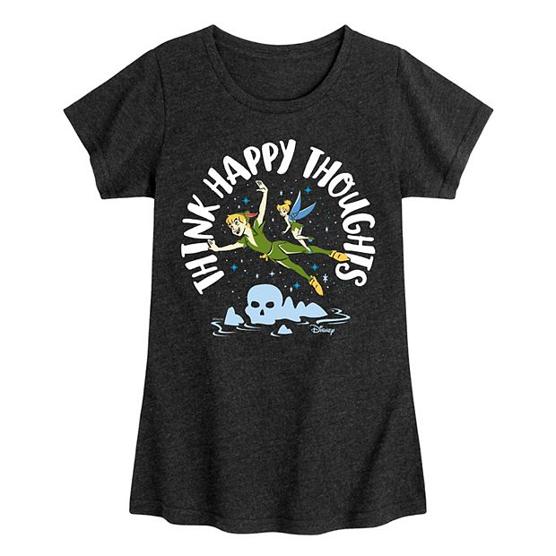 Disney's Peter Pan Girls 7-16 Think Happy Thoughts Graphic Tee