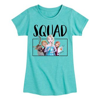 Disney's Frozen Girls 7-16 Squad Illustrated Graphic Tee