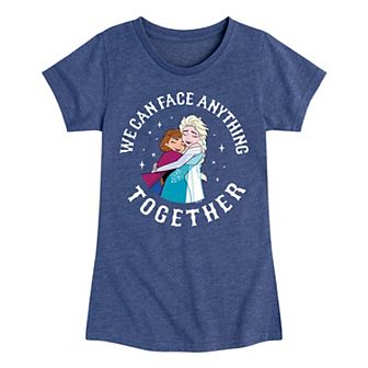 Disney's Frozen Anna & Elsa Girls 7-16 We Can Face Anything Together Graphic Tee