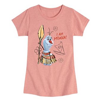 Disney's Frozen Olaf Girls 7-16 I Am Moana! Graphic Tee