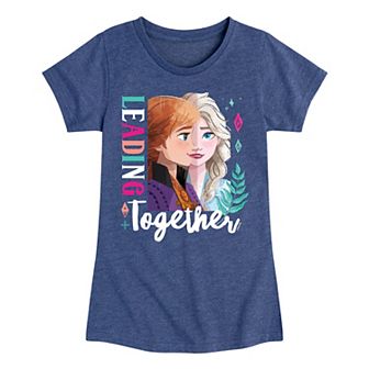 Disney's Frozen Anna & Elsa Girls 7-16 Leading Together Graphic Tee