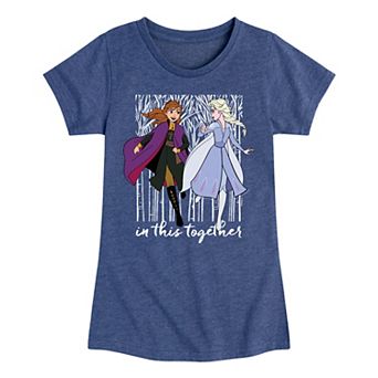 Disney's Frozen Anna & Elsa Girls 7-16 in This Together Graphic Tee