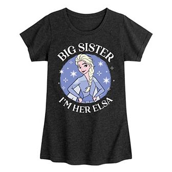 Disney's Frozen Elsa Girls 7-16 Big Sister I'm Her Elsa Graphic Tee