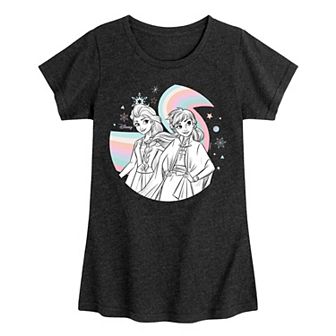 Disney's Frozen Anna & Elsa Girls 7-16 Rainbow Graphic Tee