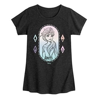 Disney's Frozen Elsa Girls 7-16 Portrait Graphic Tee
