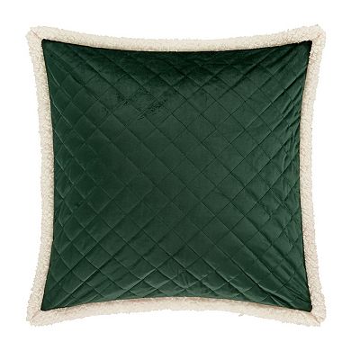 Five Queens Court Cozy Evergreen Euro Quilted Sham
