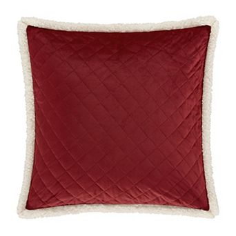 Five Queens Court Cozy Crimson Euro Quilted Sham