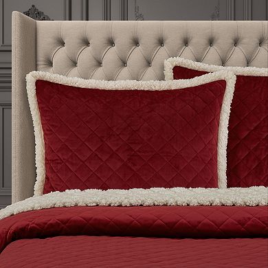 Five Queens Court Cozy Crimson King/Cal King 3Pc. Quilt Set