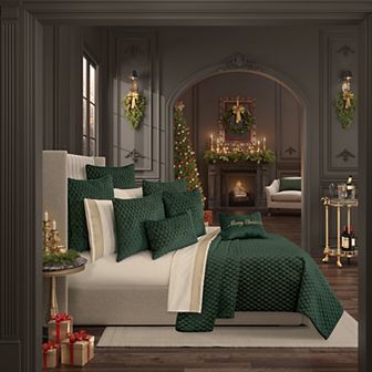 Five Queens Court Gabriel Evergreen Quilt Set
