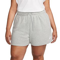 NEW Nike Sportswear Women’s Club Fleece Shorts - Heather Gray - Plus Size  2X 