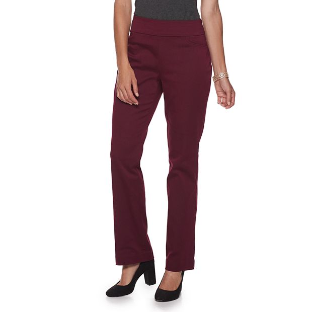 Petite Croft & Barrow® Effortless Stretch Pull-On Bootcut Pants in