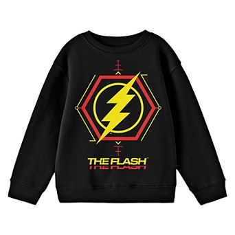 Boys 8-20 The Flash Movie Hexagon Thunderbolt Logo Sweatshirt