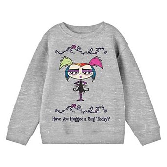 Boys 8-20 Growing Up Creepie "Have You Hugged A Bug Today" Creepie Posing Long Sleeve Tee
