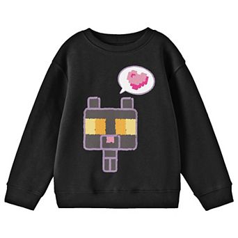 Boys 8-20 Minecraft Block Kitten Long Sleeve Tee
