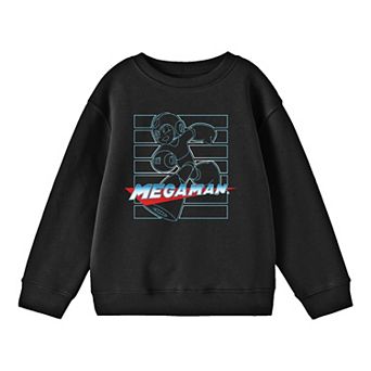 Boys 8-20 Mega Man Gradient Line Art Long Sleeve Tee