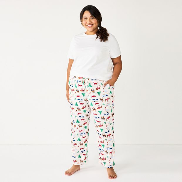 Plus Size Sonoma Goods For Life Knit Pajama Pants, Women's, Size