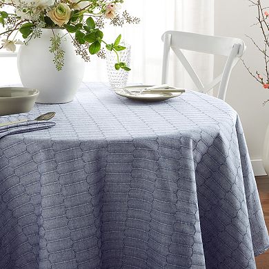 Martha Stewart Honeycomb Modern Farmhouse Tablecloth