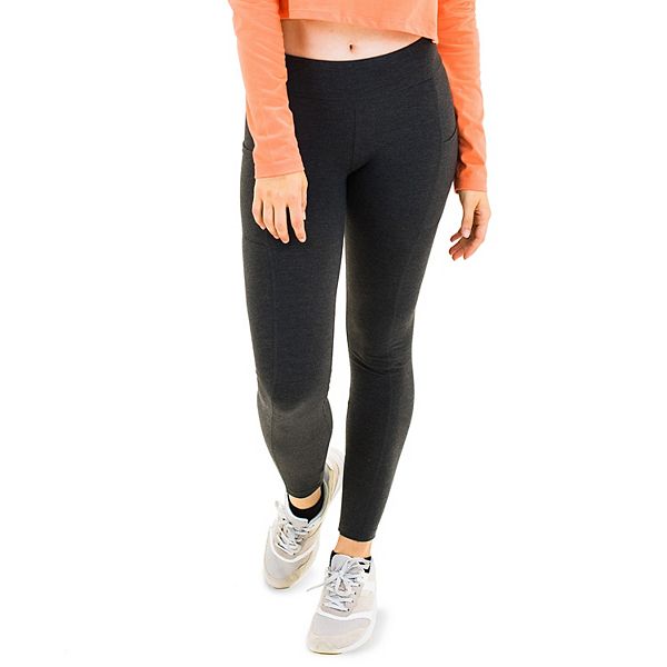 Women's Spalding Solid High-Waisted Ankle Leggings