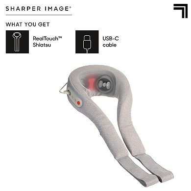 Sharper Image RealTouch Heated Shiatsu Neck Massager