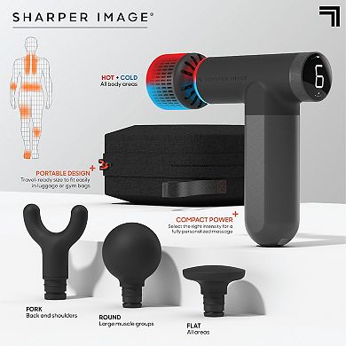 Sharper Image Powerboost Pro+ Move Hot & Cold Percussion Massager