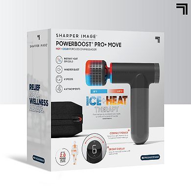 Sharper Image Powerboost Pro+ Move Hot & Cold Percussion Massager