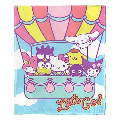 Hello Kitty Flying Together Throw Blanket