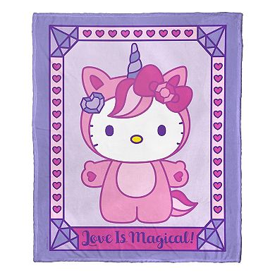 Hello Kitty Love Is Magical Throw Blanket