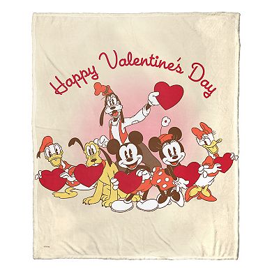 Disney's Mickey & Friends Happy Valentine's Day Throw Blanket
