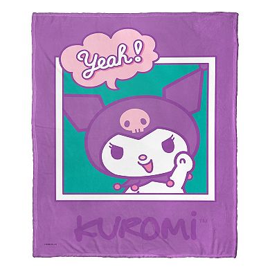 My Melody "Yeah" Kuromi Silk Touch Throw Blanket