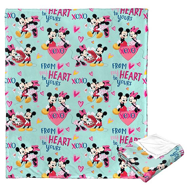 Mickey and discount minnie throw blanket