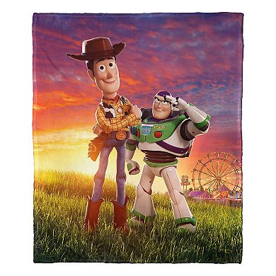 Disney / Pixar's Toy Story Woody & Buzz Lightyear Carnival Pals Throw Blanket
