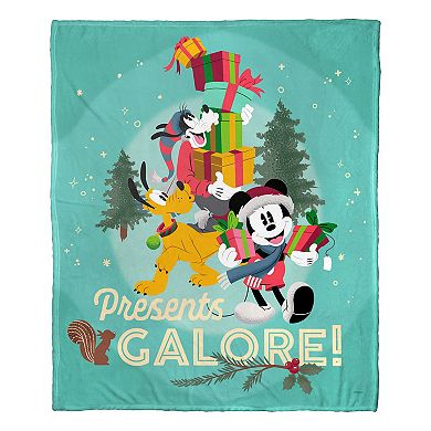 Disney's Mickey Mouse Presents Galore Silk Touch Throw Blanket