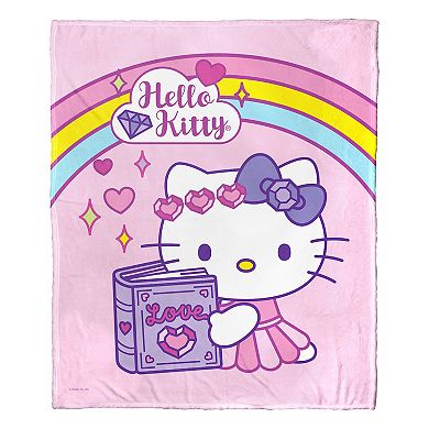 Sanrio Hello Kitty Fairytale Romance Silky Touch Throw Blanket