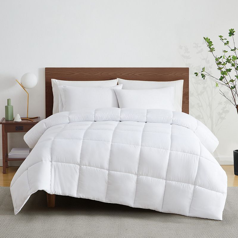 Cannon Heritage Down-Alternative Reversible Comforter, White, Queen