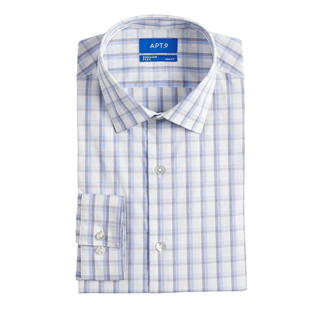 Men's Apt. 9® Slim-Fit Premier Flex Collar Stretch Dress Shirt