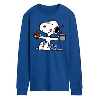 Men's Peanuts Snoopy Donut Coffee Long Sleeve