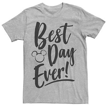 Disney's Men's Best Day Every Mickey Head Silhouette Tee