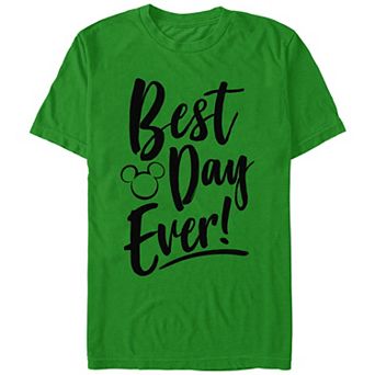Disney's Men's Best Day Every Mickey Head Silhouette Tee